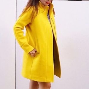 J.Crew Yellow Oversized Coat size 2/ Fit is size 6